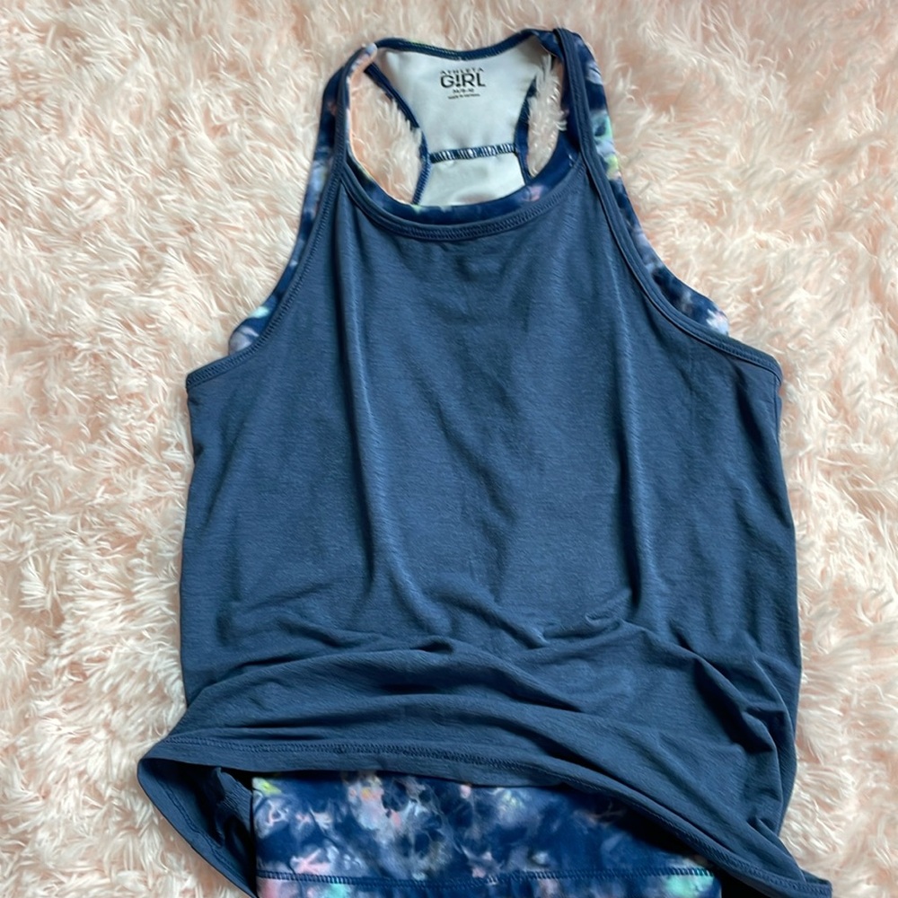 Athleta girl two layer tank